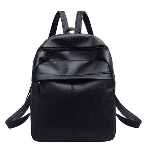 Women Simpel Solid Backpacks for Teen Girls Shoulder Bag Female Zipper School Rucksack Preppy Style Mochila Brand Fashion