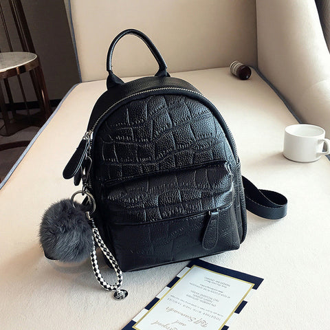 Mini Backpacks Women PU Leather Cute Small Backpack Female White Back Pack Black Backpacks for Teen Girls Fashion Bagpack Woman