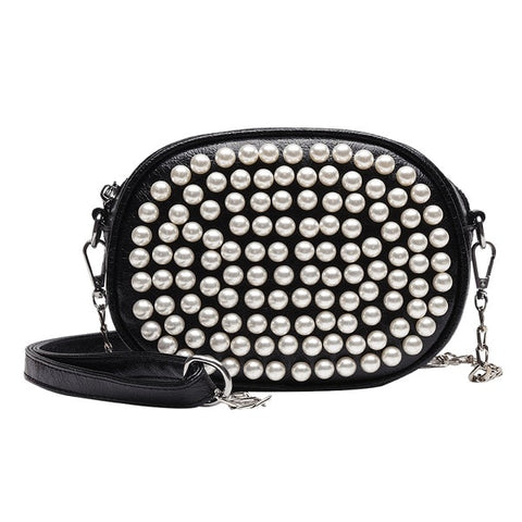 Fashion Luxury Crystal Pearl White Evening Clutch Bags Women Elegant Minaudiere Handbag Wedding Party Lady Purse Bag Hot Selling