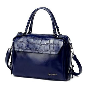 CHISPAULO Designer Women Genuine Leather Handbags High Quality shoulder/crossbody Messenger Evening Tote bags Crocodile Bag X80