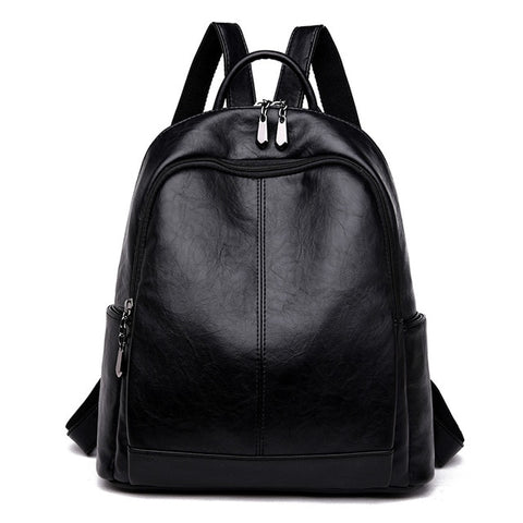 Women Soft Leather Backpacks High Quality Vintage Bagpack Ladies Sac a Dos School Bags For Girls Female Travel Shoulder Bag