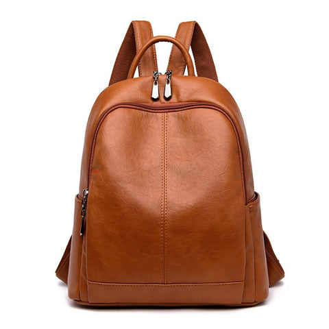 Women Soft Leather Backpacks High Quality Vintage Bagpack Ladies Sac a Dos School Bags For Girls Female Travel Shoulder Bag