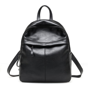 Women PU-Leather Backpack Girls School Bag Knapsack Student Anti-Theft Rucksack Travel Backpacks mochila feminina  p