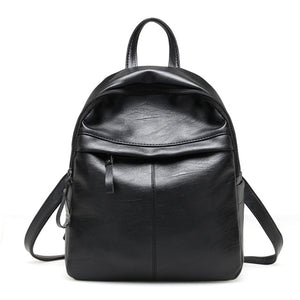 Women PU-Leather Backpack Girls School Bag Knapsack Student Anti-Theft Rucksack Travel Backpacks mochila feminina  p