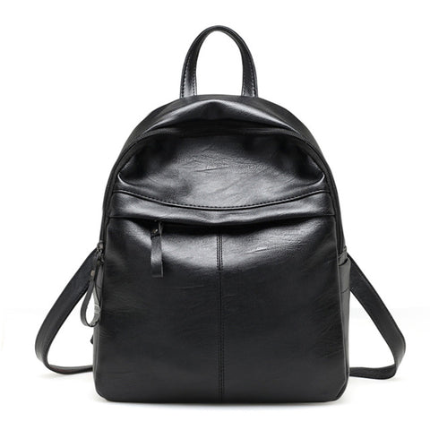Women PU-Leather Backpack Girls School Bag Knapsack Student Anti-Theft Rucksack Travel Backpacks mochila feminina  p
