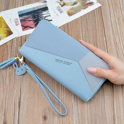 Wallet women mobile phone bag Brand Designer Female card PU Leather Long Womens Wallets and purses Ladies slim card holder purse