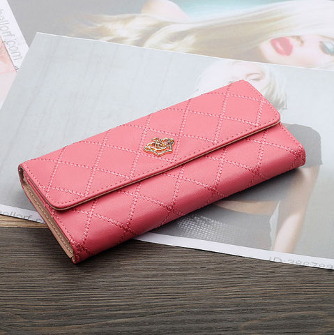 Wallet women mobile phone bag Brand Designer Female card PU Leather Long Womens Wallets and purses Ladies slim card holder purse