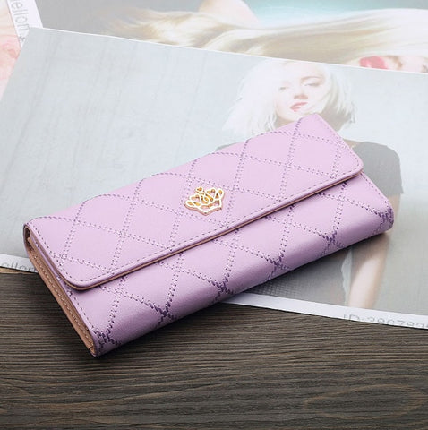 Wallet women mobile phone bag Brand Designer Female card PU Leather Long Womens Wallets and purses Ladies slim card holder purse