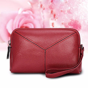 Pu Leather Clutch Wallets Mini Phone Bag Card Coin Purse Clutch Bag Women Wallets Zipper Long Purse Solid Color Wallets Luxury