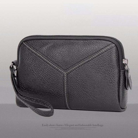 Pu Leather Clutch Wallets Mini Phone Bag Card Coin Purse Clutch Bag Women Wallets Zipper Long Purse Solid Color Wallets Luxury