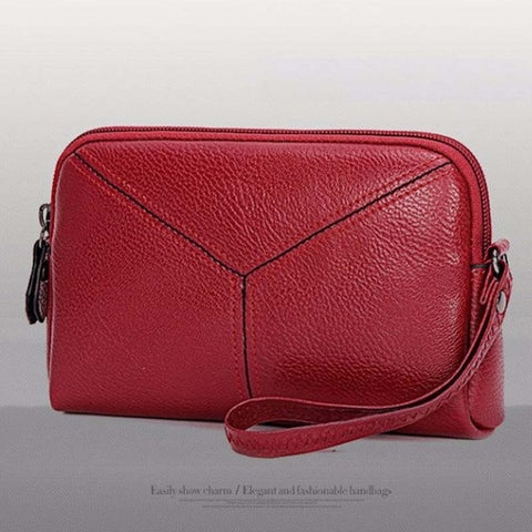 Pu Leather Clutch Wallets Mini Phone Bag Card Coin Purse Clutch Bag Women Wallets Zipper Long Purse Solid Color Wallets Luxury