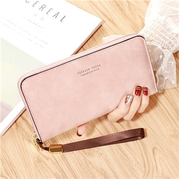Wallet women mobile phone bag Brand Designer Female card PU Leather Long Womens Wallets and purses Ladies slim card holder purse