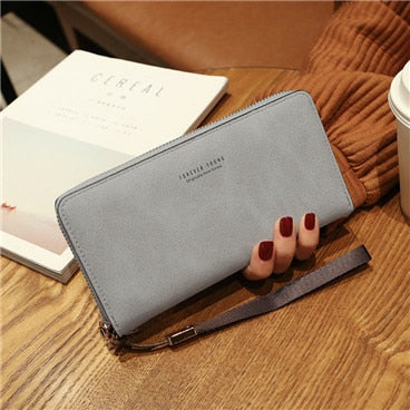 Wallet women mobile phone bag Brand Designer Female card PU Leather Long Womens Wallets and purses Ladies slim card holder purse