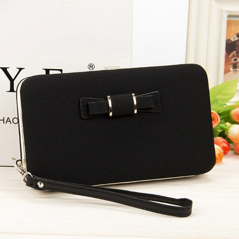 Wallet women mobile phone bag Brand Designer Female card PU Leather Long Womens Wallets and purses Ladies slim card holder purse