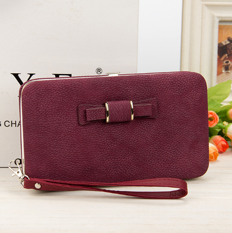 Wallet women mobile phone bag Brand Designer Female card PU Leather Long Womens Wallets and purses Ladies slim card holder purse