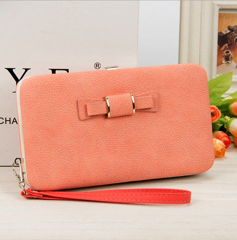 Wallet women mobile phone bag Brand Designer Female card PU Leather Long Womens Wallets and purses Ladies slim card holder purse