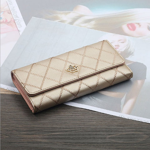Wallet women mobile phone bag Brand Designer Female card PU Leather Long Womens Wallets and purses Ladies slim card holder purse