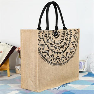Women Linen Luxury Tote Large Capacity Female Casual Shoulder Bag Lady Daily Handbag Beach bags for women 2019