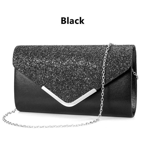 Women Clutch Wallet Party Bag Envelope Bridal Wedding Everning Handbags Lustrous Party Handbag Shiny Shoulder Bag