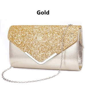 Women Clutch Wallet Party Bag Envelope Bridal Wedding Everning Handbags Lustrous Party Handbag Shiny Shoulder Bag