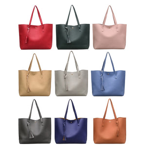 Fringe Handbags Shoulder Bag PU Large Capacity Ladies Handbags Bags WML99