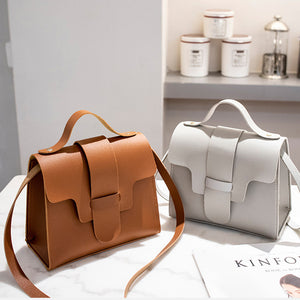 New Arrival Women Vintage Handbags Small Square Solid Color Simple Female Crossbody Bag