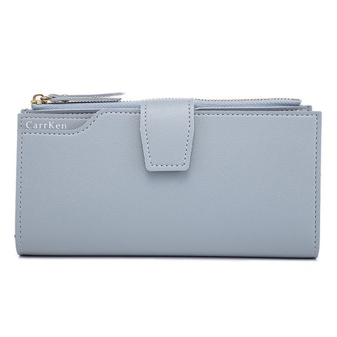 New Fashion Women Wallet Soft PU Leather Zipper Wallet Long Women's Clutch Wallet Female Designer Coin Card Purse Black
