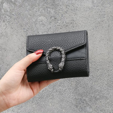 Women Wallets Purses Dragon Head Wallets For Girl Ladies Money Coin Pocket Card Holder Female Wallets Clutch Bags 2019