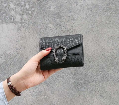 Women Wallets Purses Dragon Head Wallets For Girl Ladies Money Coin Pocket Card Holder Female Wallets Clutch Bags 2019