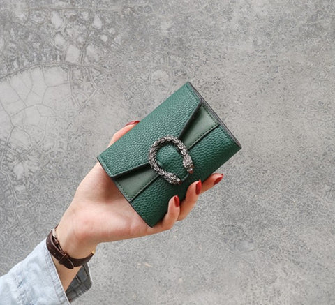 Women Wallets Purses Dragon Head Wallets For Girl Ladies Money Coin Pocket Card Holder Female Wallets Clutch Bags 2019