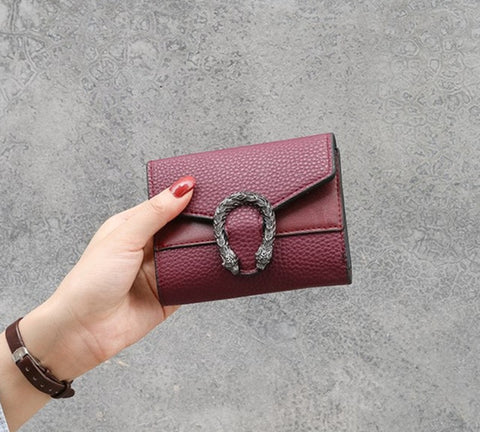 Women Wallets Purses Dragon Head Wallets For Girl Ladies Money Coin Pocket Card Holder Female Wallets Clutch Bags 2019