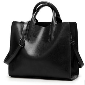 Vintage Genuine Leather Bags Women Messenger Bags High Quality Oil Wax Female Leather Handbags Ladies Shoulder Bag 2019 New C836