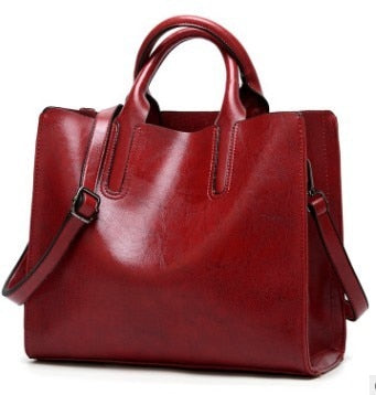Vintage Genuine Leather Bags Women Messenger Bags High Quality Oil Wax Female Leather Handbags Ladies Shoulder Bag 2019 New C836