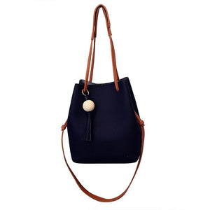 Wholesale  Fashion Bucket Women PU Leather Bucket Shoulder Bag with Small Handbag Messenger Satchel Bag  Leather Handbag FC55