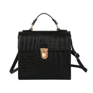 Women Handbag Alligator PU Leather Messenger Bag Designer Chain Shoulder Crossbody Bag Women Fashion Handbag Bolso Mujer