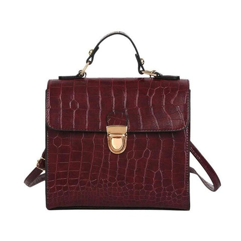 Women Handbag Alligator PU Leather Messenger Bag Designer Chain Shoulder Crossbody Bag Women Fashion Handbag Bolso Mujer