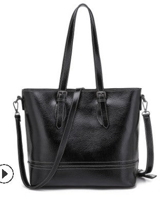 Genuine Leather Bag Handbag Women Retro Leisure Large Shoulder Bag Female High Quality Causal Totes for Daily Shopping Bigs C829