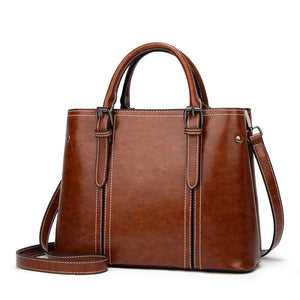 Fashion Boston Genuine Leather Luxury Handbags Women Messenger Bags Designer Shoulder Bag Female Tote Bolsos Mujer Retro C1198