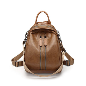 Retro Luxury Genuine Leather Backpack Bags for Women Designer Anti Theft Backpacks Women High Quality Ladies Rucksacks New C1156