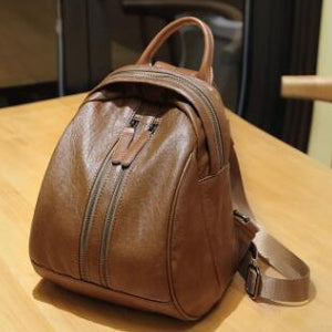 Retro Luxury Genuine Leather Backpack Bags for Women Designer Anti Theft Backpacks Women High Quality Ladies Rucksacks New C1156