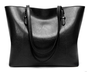 Women Shoulder Bag Fashion Women Handbags Oil Wax Leather Large Capacity Tote Bag Casual Leather women Messenger bag 2019 C835