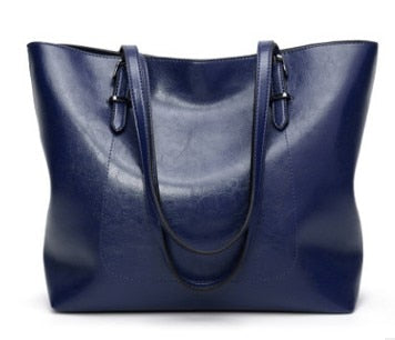 Women Shoulder Bag Fashion Women Handbags Oil Wax Leather Large Capacity Tote Bag Casual Leather women Messenger bag 2019 C835