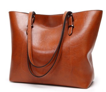 Women Shoulder Bag Fashion Women Handbags Oil Wax Leather Large Capacity Tote Bag Casual Leather women Messenger bag 2019 C835