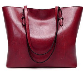 Women Shoulder Bag Fashion Women Handbags Oil Wax Leather Large Capacity Tote Bag Casual Leather women Messenger bag 2019 C835
