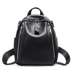 Leather backpack women luxury brand new fashion first layer cowhide large capacity soft face backpack double zipper travel bag