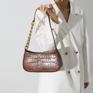 Messenger Handbags Retro Alligator Pattern Women shoulder bags Flap New PU Leather Casual Solid crossbody bags for women