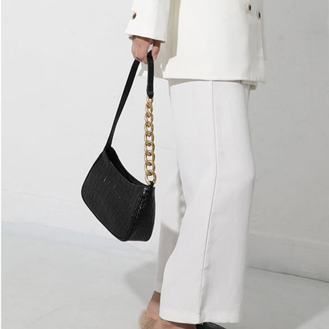 Messenger Handbags Retro Alligator Pattern Women shoulder bags Flap New PU Leather Casual Solid crossbody bags for women