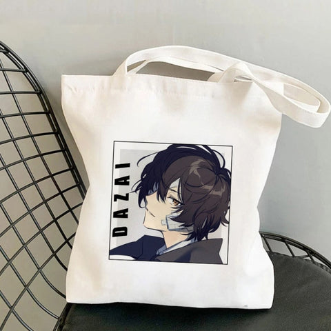 Japan Anime Bungou Stray Dogs Chuuya Nakahara Osamu Dazai Handbags Shoulder Bags Casual Shopping Girls Handbag Women Canvas Bag