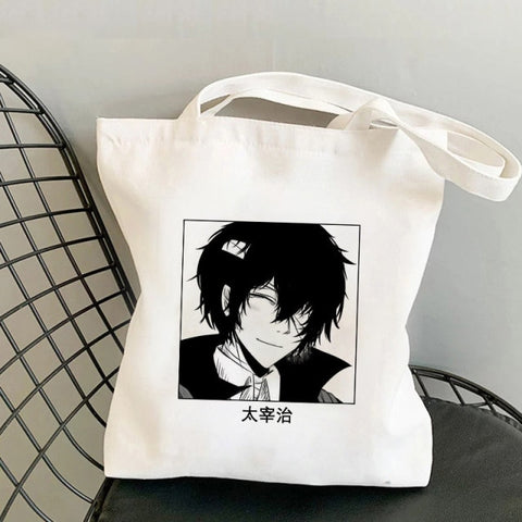Japan Anime Bungou Stray Dogs Chuuya Nakahara Osamu Dazai Handbags Shoulder Bags Casual Shopping Girls Handbag Women Canvas Bag