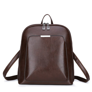 Vintage Backpack Female Brand Leather Women's backpack Large Capacity School Bag for Girls Leisure Shoulder Bags for Women 2018